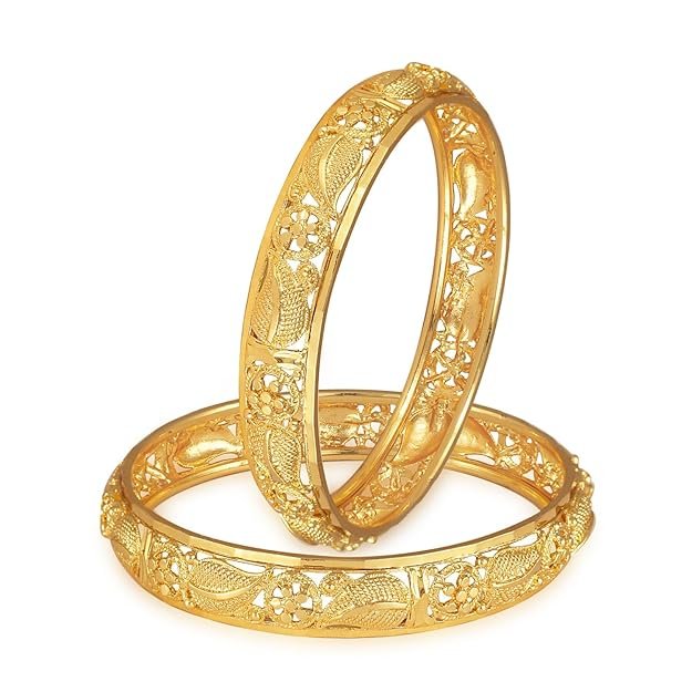 1Gram Gold Plated Premium & Traditional Bangle for Women